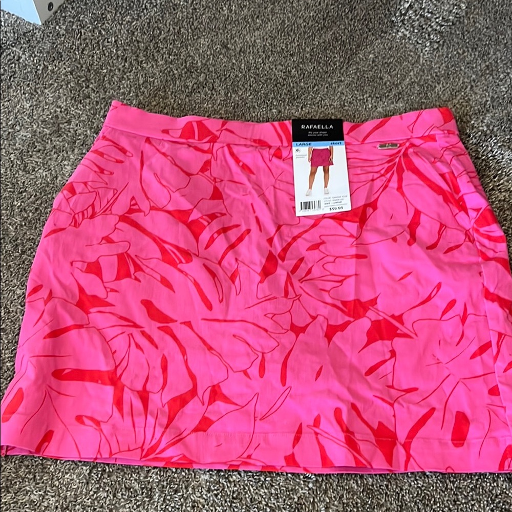 Rafaella Women's Pink Floral Skirt